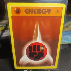 Pokemon Fighting Energy 97/102 1st Edition Shadowless Base NM - Image 1