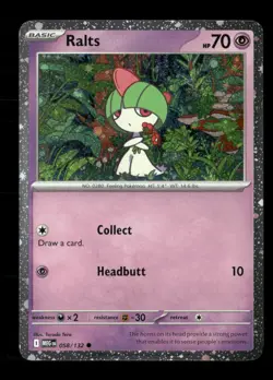 Ralts (Cosmos Holo) 058/132 Holo Miscellaneous Cards & Products NM/M Pokemon - Image 1