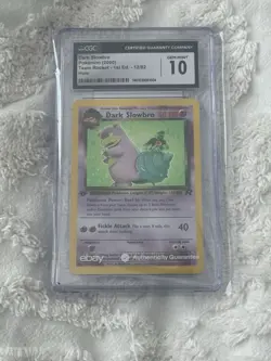 Pokemon Team Rocket 1st Edition Dark Slowbro 12/82 CGC 10 Gem Mint POP 82! - Image 1