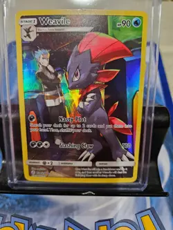 Pokemon TCG Weavile Sun & Moon - Cosmic Eclipse 238/236 Holo Secret Rare - Image 1