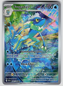 Pokemon ME04: Chaos Rising Frogadier 089/086 Holo Shiny Rare NM - Image 1