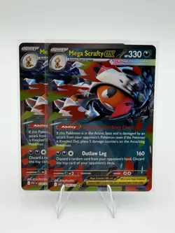 Mega Scrafty ex 135/217 Double Rare Ascended Heroes Pokemon Near Mint - Image 3