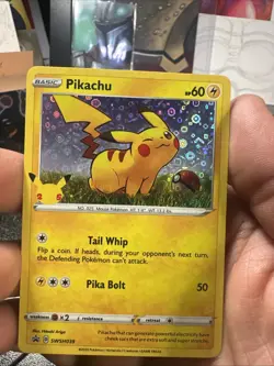 Pokemon Black Star Promo SWSH039 Pikachu 25th Anniversary - Image 1