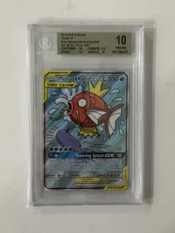 Pokemon Magikarp & Wailord GX Team Up Full Alt Art #161 BGS 10 Pristine - Image 1