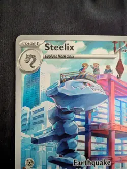 Steelix 208/182 Illustration Rare Holo SV04 Paradox Rift Pokemon - Image 2