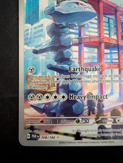 Steelix 208/182 Illustration Rare Holo SV04 Paradox Rift Pokemon - Image 5