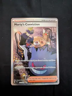 Morty's Conviction 211/162 SV05 Holo Full Art SIR 2024 Pokemon - Image 1