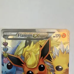 Pokemon Flareon EX Full Art Ultra Rare Holo RC28/RC32 Generations HP 170 - Image 3