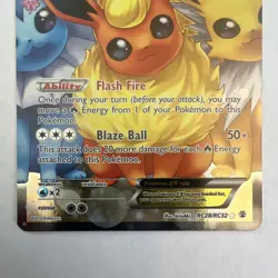 Pokemon Flareon EX Full Art Ultra Rare Holo RC28/RC32 Generations HP 170 - Image 4