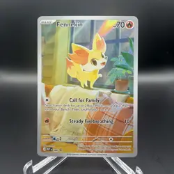 Pokemon Fennekin 080 MEP EN Black Star Promo Holo Me04: Chaos Rising NM - Image 1