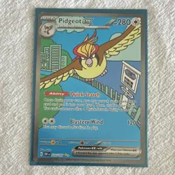 Pokemon Pidgeot EX Special Illustration Rare Holo 225/197 Obsidian Flames 280HP - Image 1