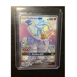 Reshiram GX SV51/SV94 Hidden Fates Shiny Vault Full Art Holo English 2019 - Image 1