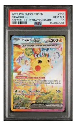 Pokemon Pikachu EX Surging Sparks English 238/191 PSA 10 - Image 1