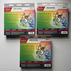 3x First Partner Illustration Collection Series 1 Boxes: Pokemon - New & Sealed - Image 2