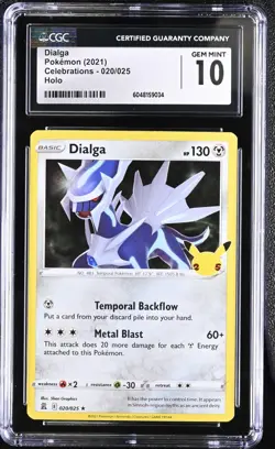 2021 POKEMON CELEBRATIONS #020 DIALGA CGC 10 - Image 1