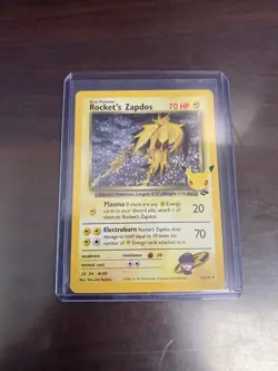 Pokemon TCG Rocket's Zapdos Rare Holo 15/132 Celebrations Classic Collection - Image 1