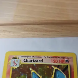 Pokemon Charizard Base Set Holo Rare Unlimited 4/102 1999 Excellent Condition - Image 3