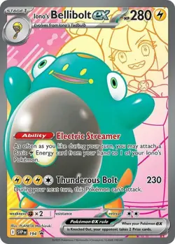 Iono's Bellibolt ex - SVP194 - SVP Black Star Promos NM, English Pokemon SVP Bla - Image 1
