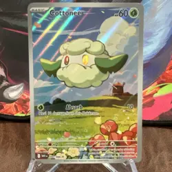 Pokemon Cottonee Illustration Rare SV11W White Flare 090/086 - Image 1