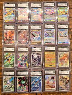 LOT of 20 x Pokemon CGC 10 Graded Slabs Japanese Pokemon Terastal Evolutions - Image 1