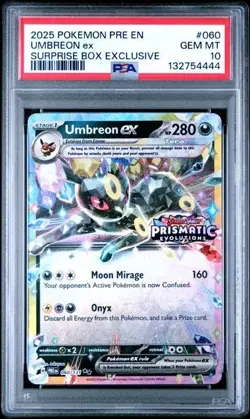 Umbreon EX 060/108 Surprise Box Exclusive Pokemon PSA 10 - Image 1