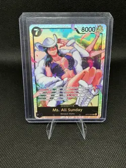 One Piece Card Game Ms. All Sunday OP14-084 Foil Character Card 8000HP - Image 1