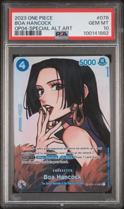 One Piece Boa Hancock (SP) OP01-078 - Kingdoms of Intrigue Alt Art - PSA 10 GEM - Image 1