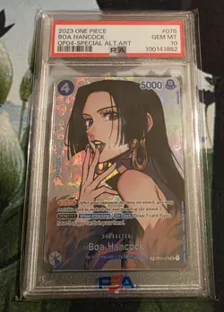 One Piece Boa Hancock (SP) OP01-078 - Kingdoms of Intrigue Alt Art - PSA 10 GEM - Image 3