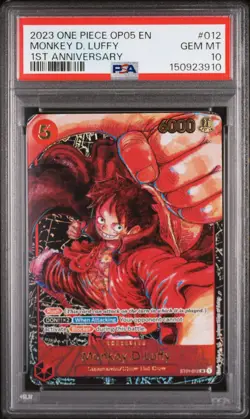 2023 ONE PIECE OP05-AWAKENING OF THE NEW ERA #012 MONKEY D. LUFFY PSA 10 - Image 1