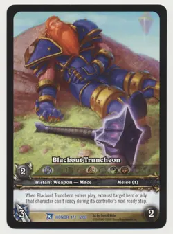 WoW World of Warcraft TCG Promo Extended Art Blackout Truncheon NM/MINT! - Image 1