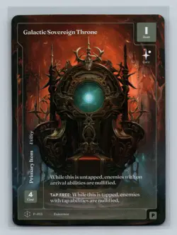 Wonders of the First Existence Galactic Sovereign Throne Formless Foil Promo - Image 1