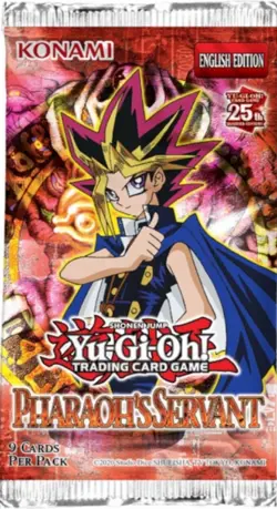 [NEW] Yugioh Pharaoh's Servant Booster Pack : 25th Anniversary + 1 Ultra Rare 🎁 4012927166536 - Image 1