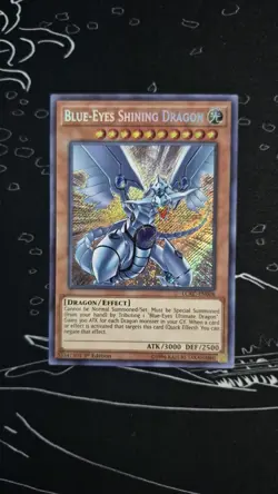 Yu-Gi-Oh Blue-Eyes Shining Dragon LCKC-EN008 1st Edition - Image 1