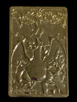 1999 Burger King Pokemon Charizard Nintendo 23K Gold Plated Trading Card - Image 1