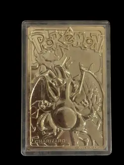 1999 Burger King Pokemon Charizard Nintendo 23K Gold Plated Trading Card - Image 2