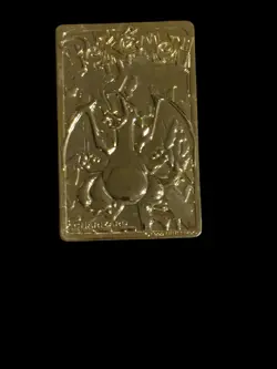 1999 Burger King Pokemon Charizard Nintendo 23K Gold Plated Trading Card - Image 3