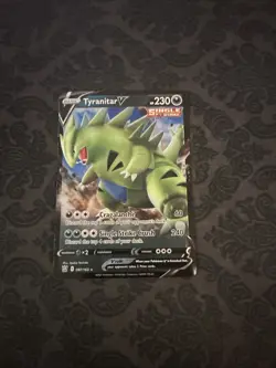 Tyranitar V 097/163 Rare Swsh05: Battle Styles Holo Pokemon Card - Image 1