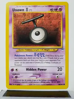 Unown T 88/105 - NM / M - Neo Destiny Pokemon Card - $2 Flat Shipping - Image 1