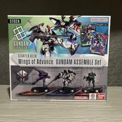 Gundam Card Game Start Deck ST02A Gundam Assemble Set Wings of Advance English - Image 1