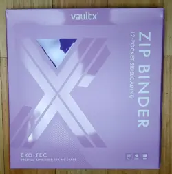 Vault X Exo-Tec - Purple 12 Pocket Zip Binder - Fits 480 Cards - New - Image 1