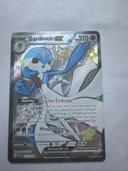 Pokemon TCG Gardevoir EX Full Art Shiny Rare Holo Card 217/091 Paldean Fates - Image 1