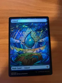 MTG FULL ART FOIL SHOWCASE Island Dominaria United (278) LP FREE SHIPPING - Image 1