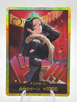 DON!! Boa Hancock GOLD EB03 Japanese ONE PIECE Card Heroines Edition LP - Image 1
