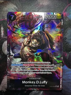 Monkey.D.Luffy (Alternate Art) OP04-090 English Kingdoms Intrigue - One Piece NM - Image 1