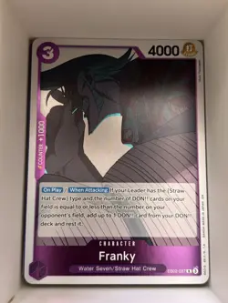 EB02-037 Franky English R One Piece TCG Card Game - Image 1