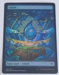 Island (Stained Glass) (FOIL) (Showcase) (Full Art) - NM - Dominaria United 278 - Image 1