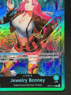 One Piece Card TCG - Jewelry Bonney (OP07-019) Leader NEAR MINT English - Image 4