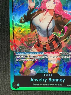 One Piece Card TCG - Jewelry Bonney (OP07-019) Leader NEAR MINT English - Image 5