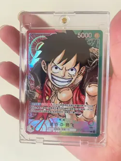 Chinese-Monkey D. Luffy OP01-003 Leader Parall Premium Card One Piece Card Game - Image 1