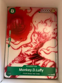 P-061 Monkey.D.Luffy English P One Piece TCG Card Game - Image 1